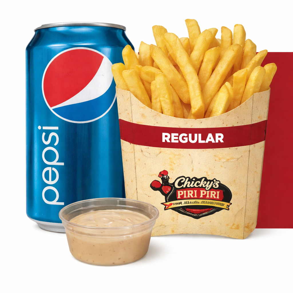 Chips, drink and dip